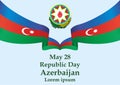 Flag of Azerbaijan, Republic Day holiday, May 28.