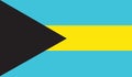 Flag of bahamas icon illustration