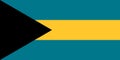 Flag Bahamas. Vector illustration