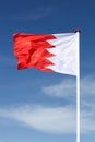 Flag of Bahrain in the sky