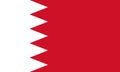 Flag Bahrain. Vector illustration