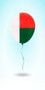 Madagascar balloon with flag. Balloon in the Country National Colors. Royalty Free Stock Photo