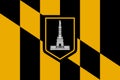 Flag of Baltimore city. America. USA