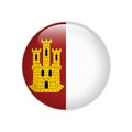 Flag Bandera Castilla-La Mancha on button