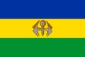 flag of Bantu peoples Ndebele people. flag representing ethnic group or culture, regional authorities. no flagpole. Plane layout,