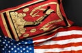 Flag of Bedford Minutemen 1775 Royalty Free Stock Photo