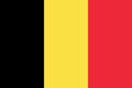 Flag of Belgium. Official colors. Flat vector illustration Royalty Free Stock Photo