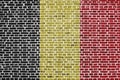 Flag of Belgium painted on a brick wall Royalty Free Stock Photo