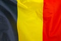 Flag of Belgium. Flag of Belgium waving in the wind Royalty Free Stock Photo