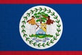Flag of Belize. Brick wall texture of the flag of Belize