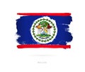 Flag of Belize. Abstract concept