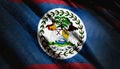 Flag of Belize Royalty Free Stock Photo