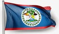 Flag of Belize Royalty Free Stock Photo