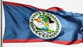 Flag of Belize Royalty Free Stock Photo