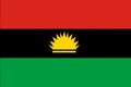 The flag of Biafra, used by the Republic of Biafra Royalty Free Stock Photo