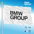 BMW automotive industrial group flag, Germany