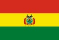 Flag Bolivia. Vector illustration