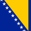 Flag of Bosnia and Herzegovina. Correct RGB colours