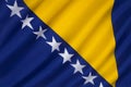 The flag of Bosnia and Herzegovina - Europe Royalty Free Stock Photo