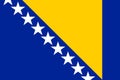 Flag of Bosnia and Herzegovina Royalty Free Stock Photo