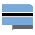 Flag horizontal shape, pointer for world map Royalty Free Stock Photo