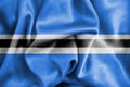 Flag Botswana silk fabric banner horizontal government