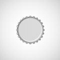 Flag bottle cap on white background. Abstract isolated vector illustration Royalty Free Stock Photo