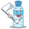 With flag bottle character cartoon style