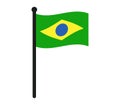 Flag of brazil illustrated