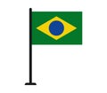 Flag of brazil illustrated