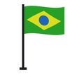 Flag of brazil illustrated