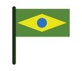 Flag of brazil illustrated