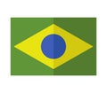 Flag of brazil illustrated