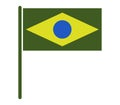 Flag of brazil illustrated