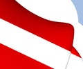 Flag of Brno, Czech Republic.