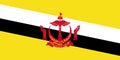 Flag Brunei. Vector illustration eps 10