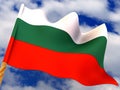 Flag. Bulgaria. Royalty Free Stock Photo