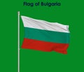 Flag Of Bulgaria, Bulgaria flag, National flag of Bulgaria. pole flag of Bulgaria