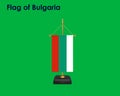 Flag Of Bulgaria, Bulgaria flag, National flag of Bulgaria. table flag of Bulgaria