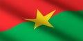 flag of Burkina Faso burkinabe Royalty Free Stock Photo