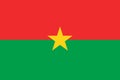 Flag Burkina Faso. Vector illustration eps 10