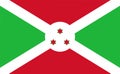 Flag Burundi. Vector illustration eps 10
