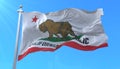 Flag of California state, region of the United States Royalty Free Stock Photo