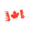 Flag of Canada grunge style