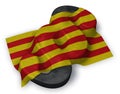 Flag of catalonia and paragraph symbol