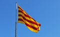 Flag of Catalonia Spain Royalty Free Stock Photo