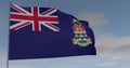 flag Cayman islands patriotism national freedom, 3D illustration Royalty Free Stock Photo