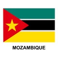 Mozambique flags icon vector design symbol of country