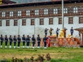 Flag Ceremony at Tashicho Dzong, Thimpu Palace, Thimpu, Bhutan