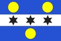 Flag of Cherbourg-Octeville in Manche of Normandy is a Region of France